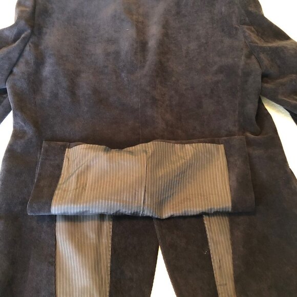 CALVIN KLEIN mens solid black corduroy sport coat suit jacket blazer 40 R - Picture 6 of 9